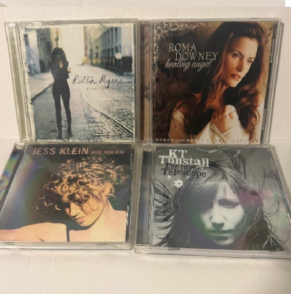 4 CD Lot Billie Myers KT Tunstall Roma Downey Jess Klein Pop Rock Female Artists